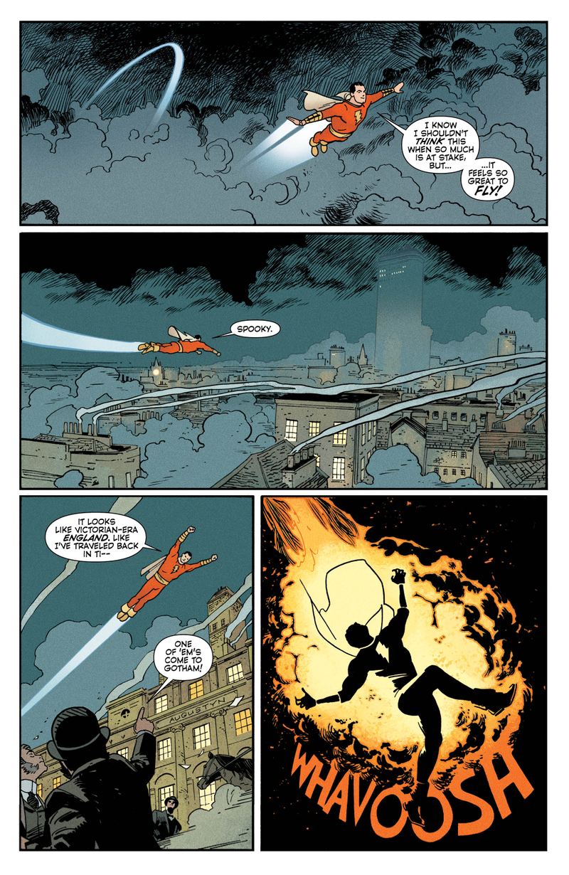 Illustration for article titled Exclusive DC preview: Captain Marvel takes on Victorian Batman in Convergence: Shazam #2